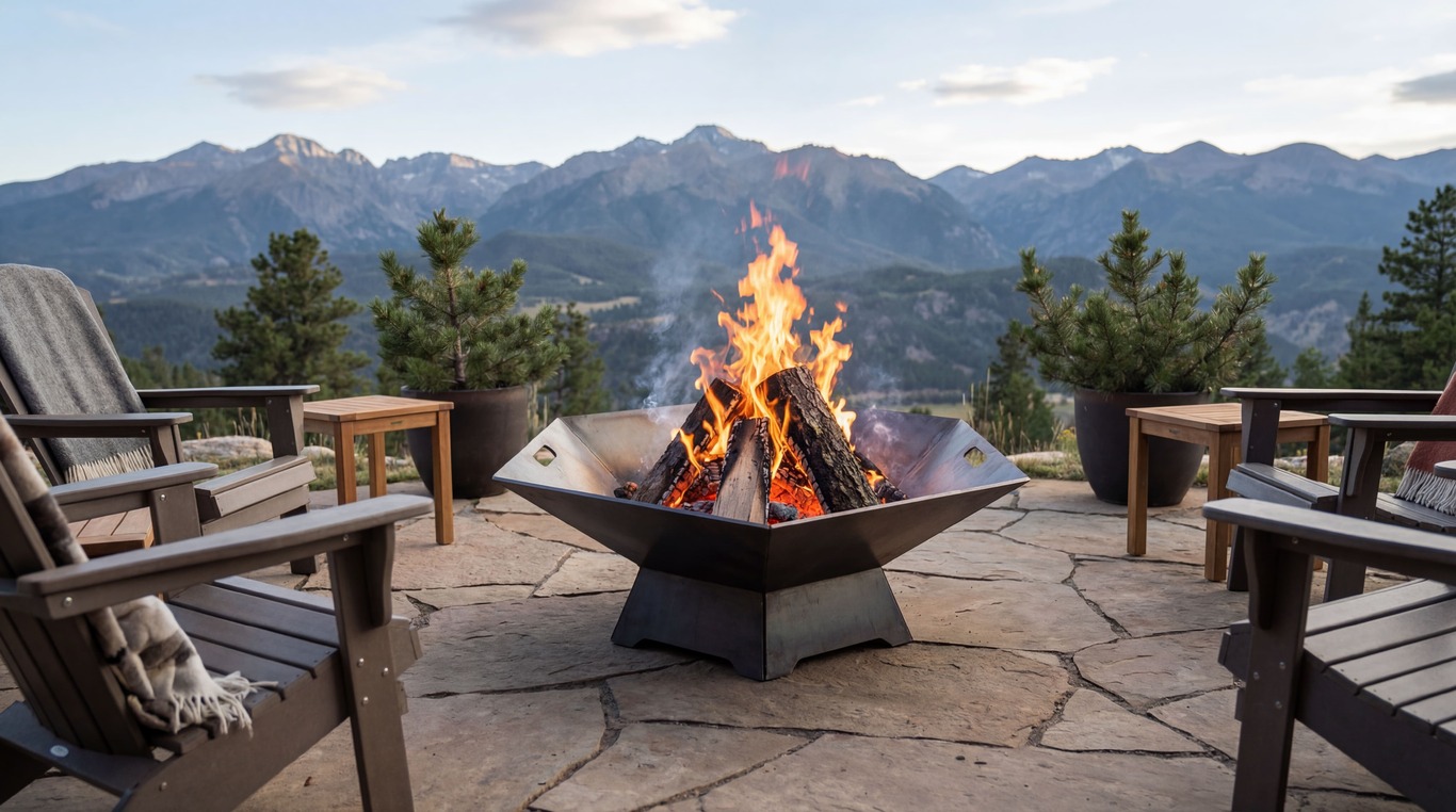 Hexagon Fire Pit V6. DXF files for laser, plasma cutting. Фото 2