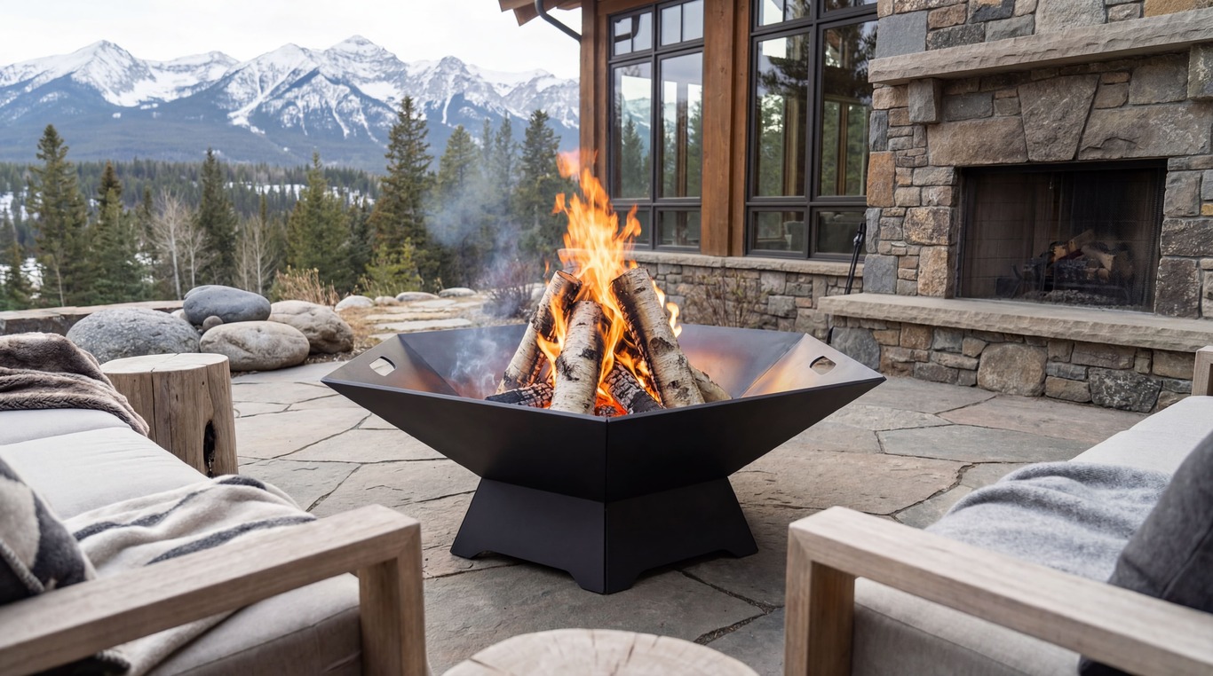 Hexagon Fire Pit V6. DXF files for laser, plasma cutting