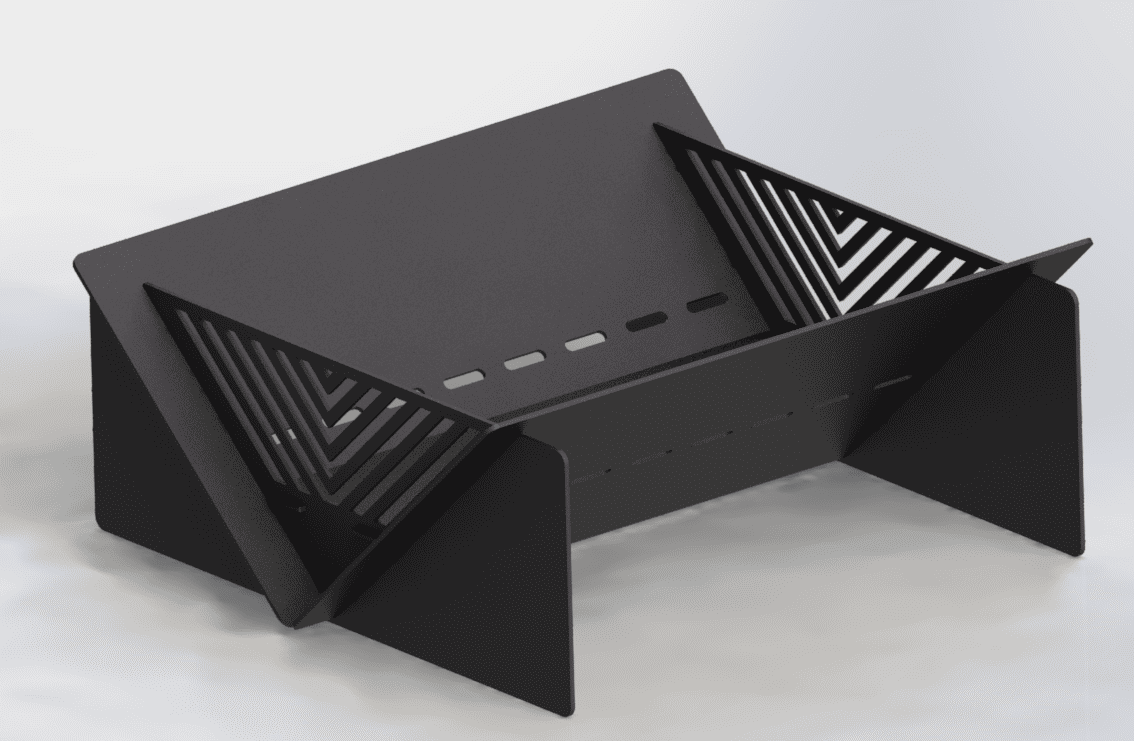 Quadro Line 23" Fire Pit. DXF files for laser, plasma cutting. Фото 4