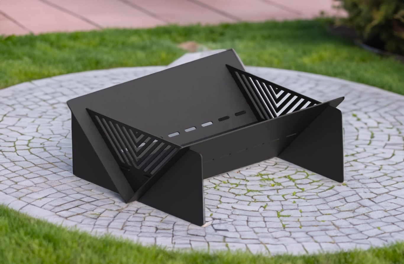Quadro Line 23" Fire Pit. DXF files for laser, plasma cutting. Фото 3
