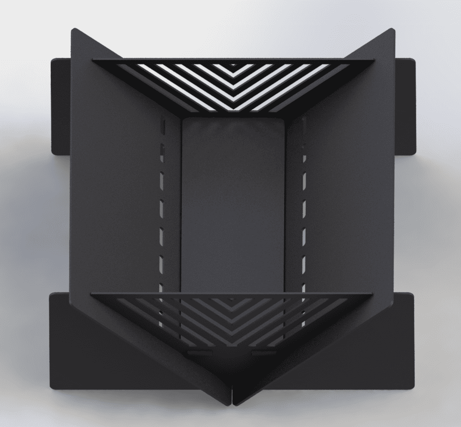 Quadro Line 23" Fire Pit. DXF files for laser, plasma cutting. Фото 8