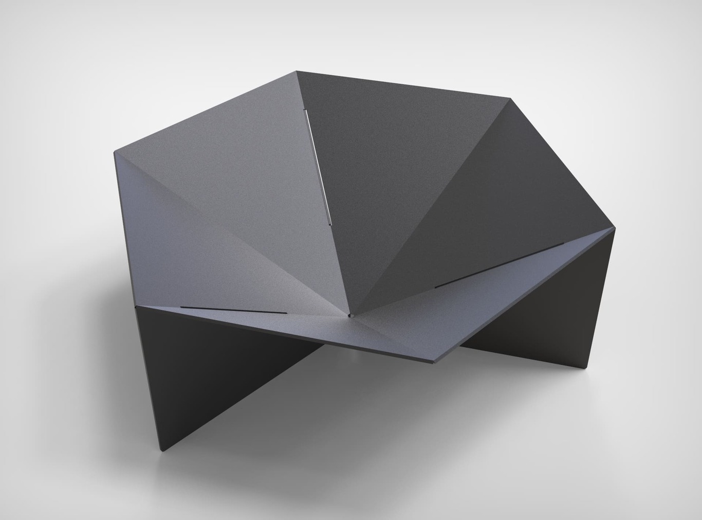 Hexagon Fire Pit V7. DXF files for laser, plasma cutting. Фото 3