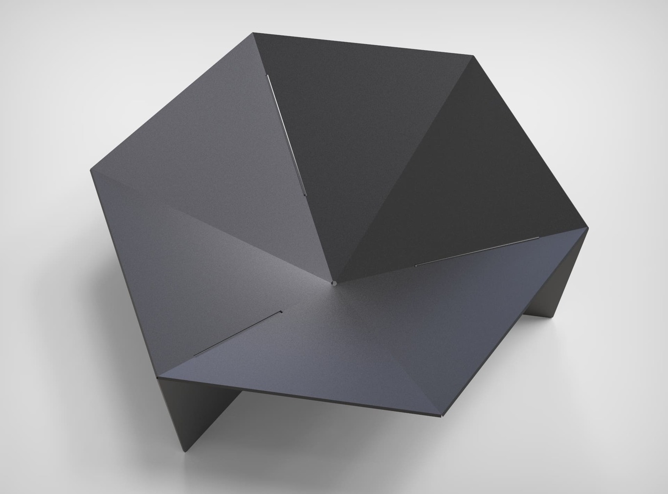 Hexagon Fire Pit V7. DXF files for laser, plasma cutting. Фото 5