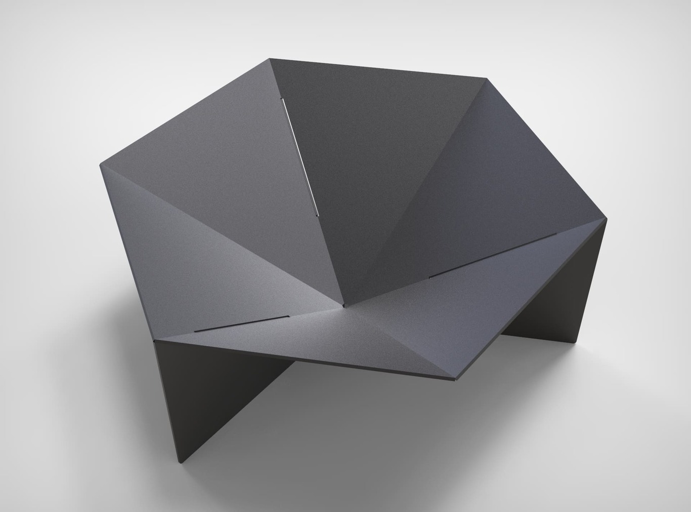 Hexagon Fire Pit V7. DXF files for laser, plasma cutting. Фото 10