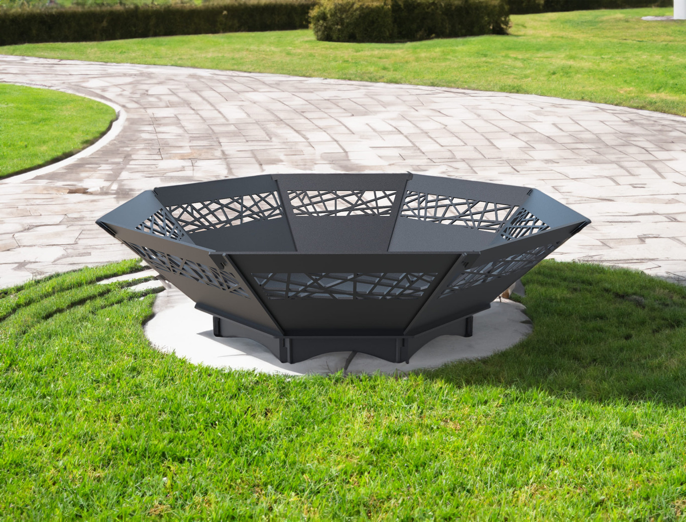 Octagon Fire Pit V1. DXF files for laser, plasma cutting. Фото 3