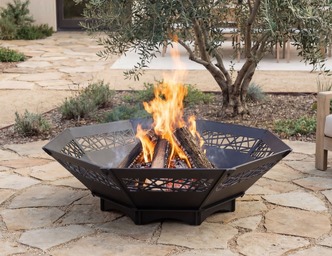 Octagon Fire Pit V1. DXF files for laser, plasma cutting