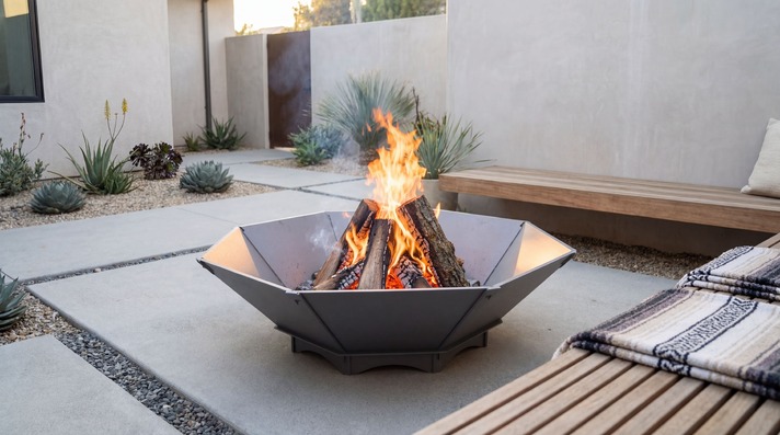 Octagon Fire Pit V2. DXF files for laser, plasma cutting