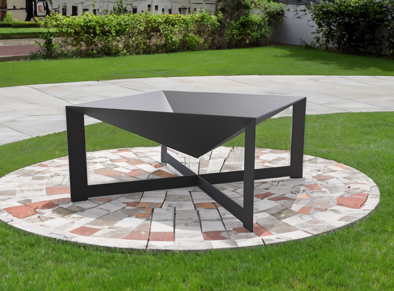 Square Fire Pit. DXF files for laser, plasma cutting. Фото 2