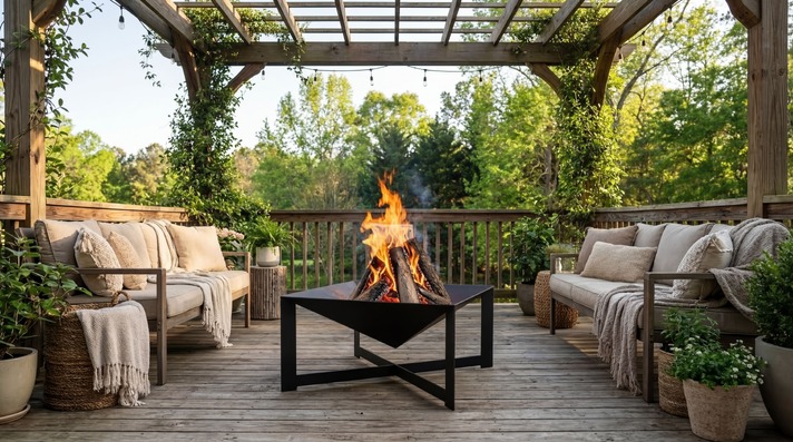 Square Fire Pit. DXF files for laser, plasma cutting