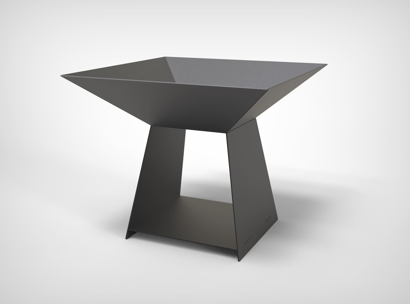 Чаша для огня квадратная высокая. DXF файлы для лазерной, плазменной резки. Фото 5