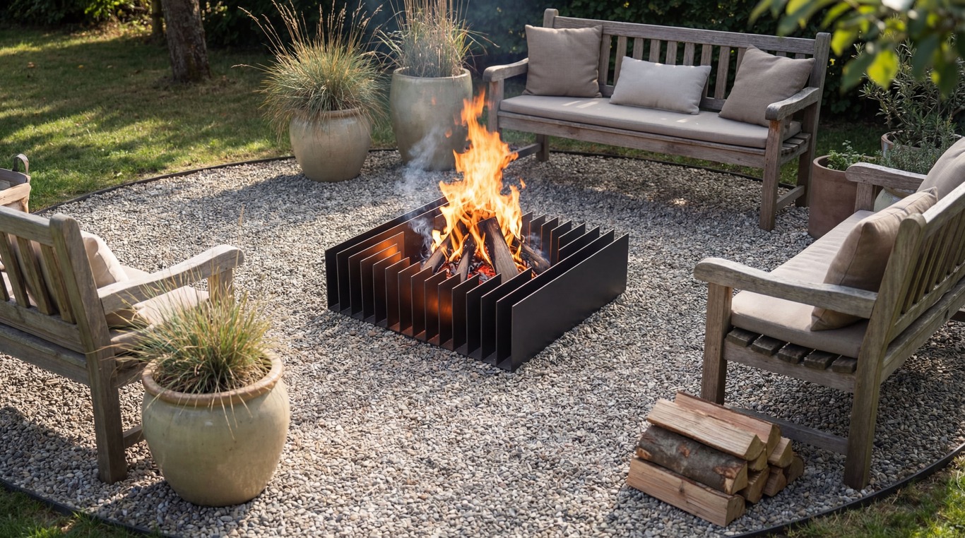 Ribbed Fire Pit. DXF files for laser, plasma cutting. Фото 3