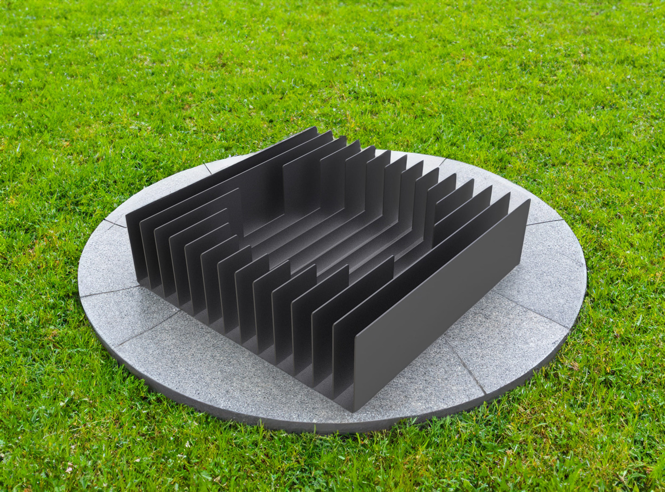 Ribbed Fire Pit. DXF files for laser, plasma cutting. Фото 4