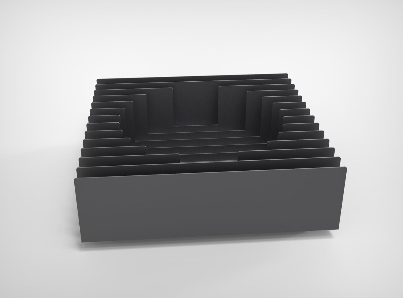Ribbed Fire Pit. DXF files for laser, plasma cutting. Фото 12