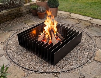 Ribbed Fire Pit. DXF files for laser, plasma cutting