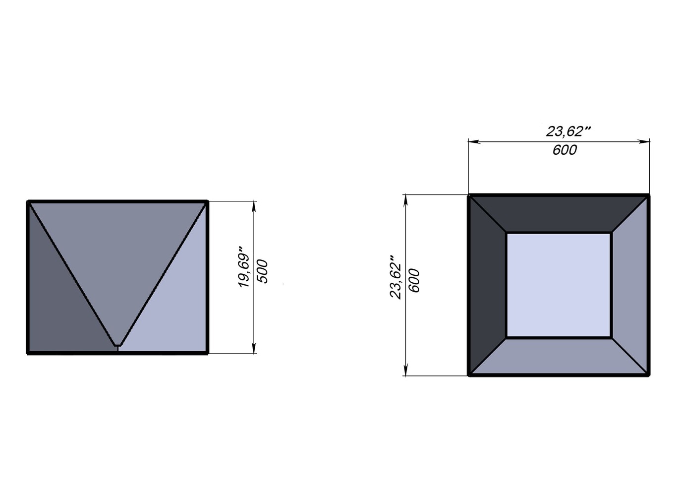 Cube Fire Pit. DXF files for laser, plasma cutting. Фото 8