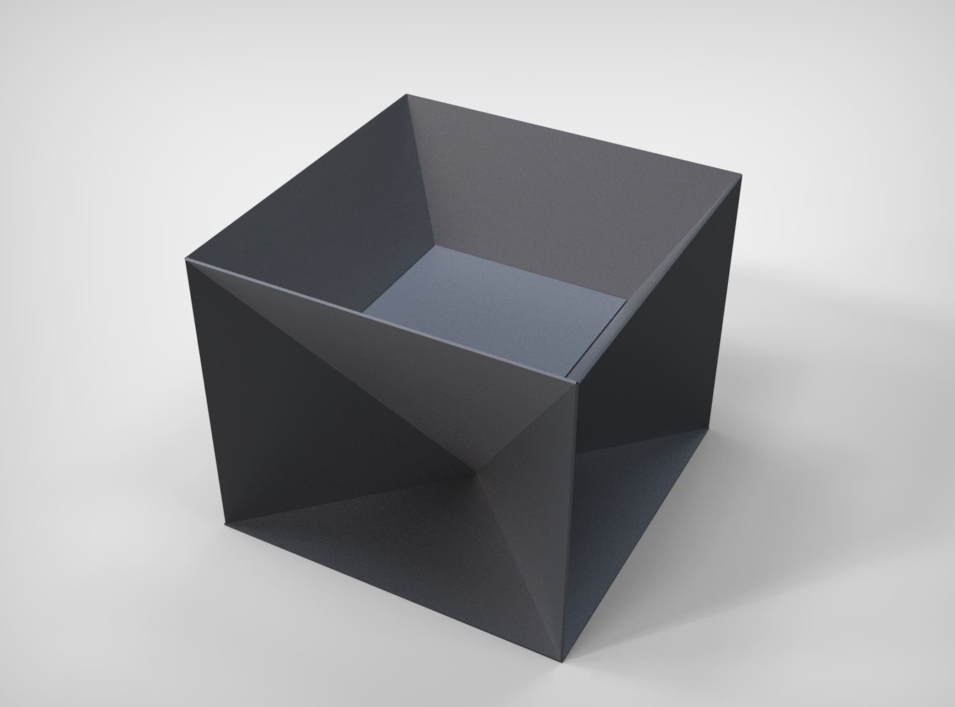 Cube Fire Pit. DXF files for laser, plasma cutting. Фото 3