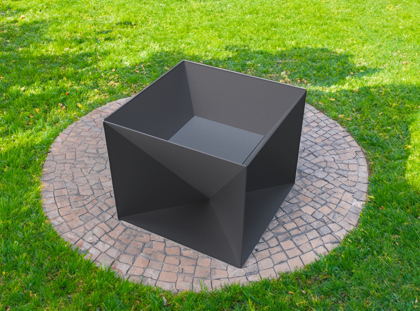Cube Fire Pit. DXF files for laser, plasma cutting. Фото 2
