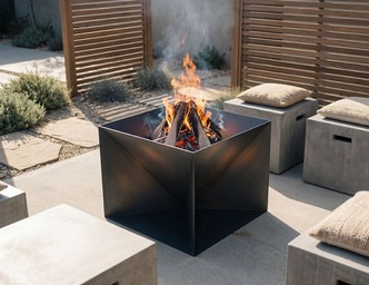 Cube Fire Pit. DXF files for laser, plasma cutting