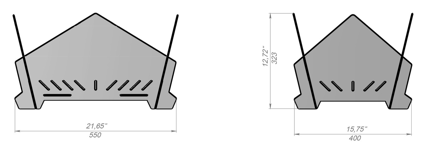 Braciere Corona. File DXF per taglio laser, plasma. Фото 10