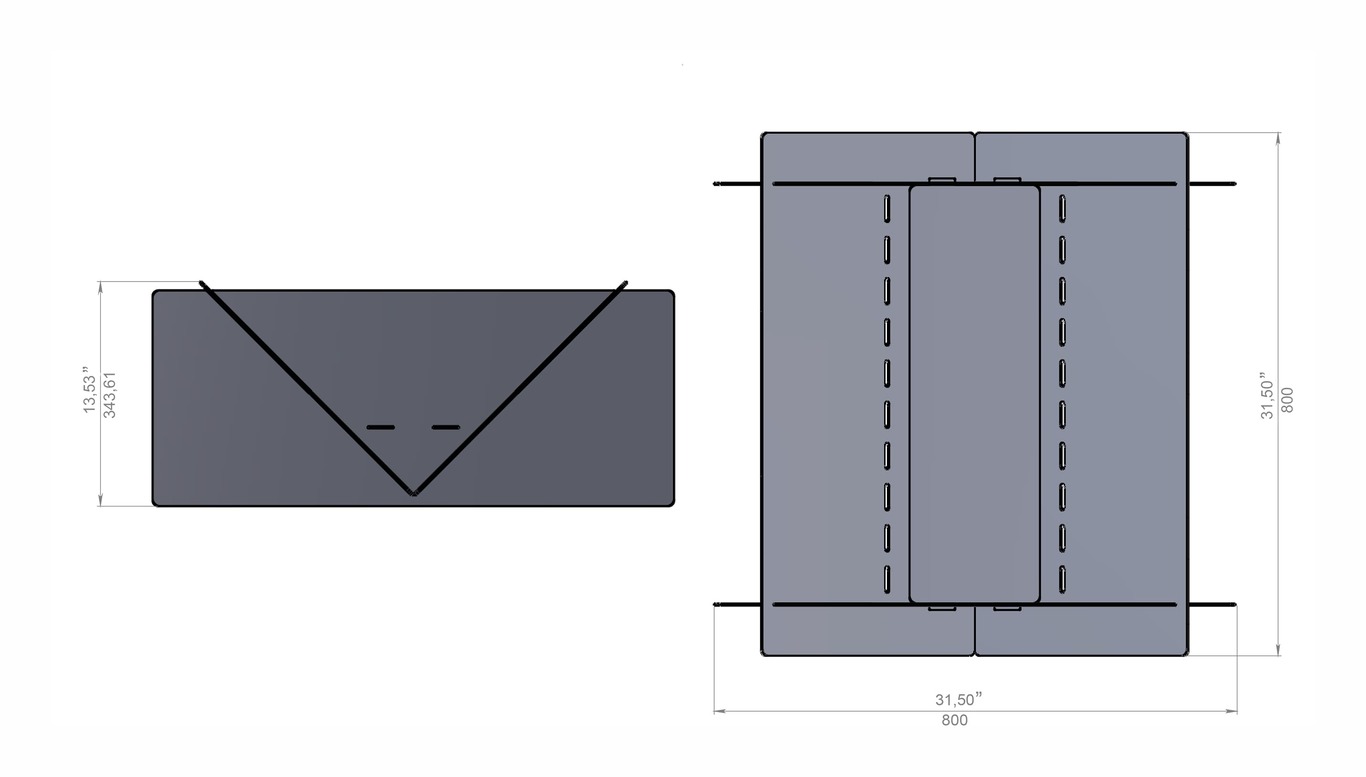 Quadro 31" Fire Pit. DXF files for laser, plasma cutting. Фото 9