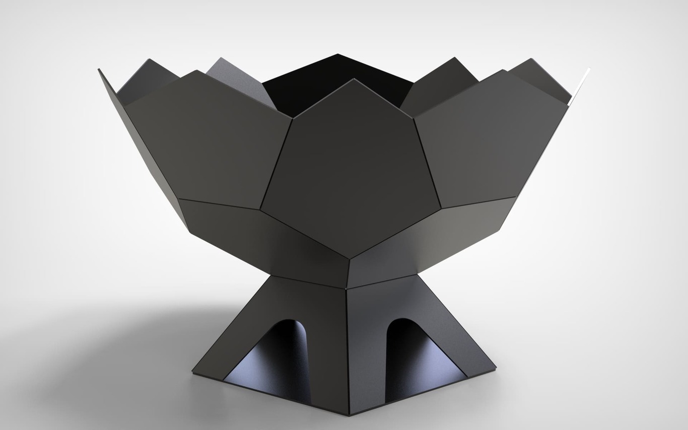 Fire Bowl V2. DXF files for laser, plasma cutting. Фото 4
