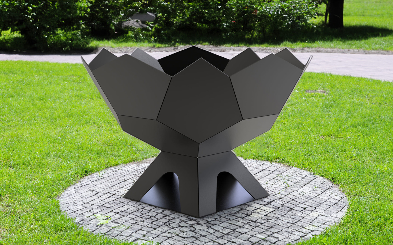 Fire Bowl V2. DXF files for laser, plasma cutting. Фото 3