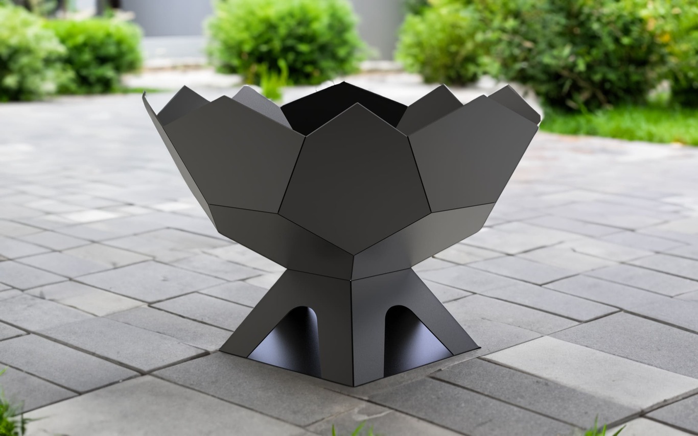Fire Bowl V2. DXF files for laser, plasma cutting. Фото 2