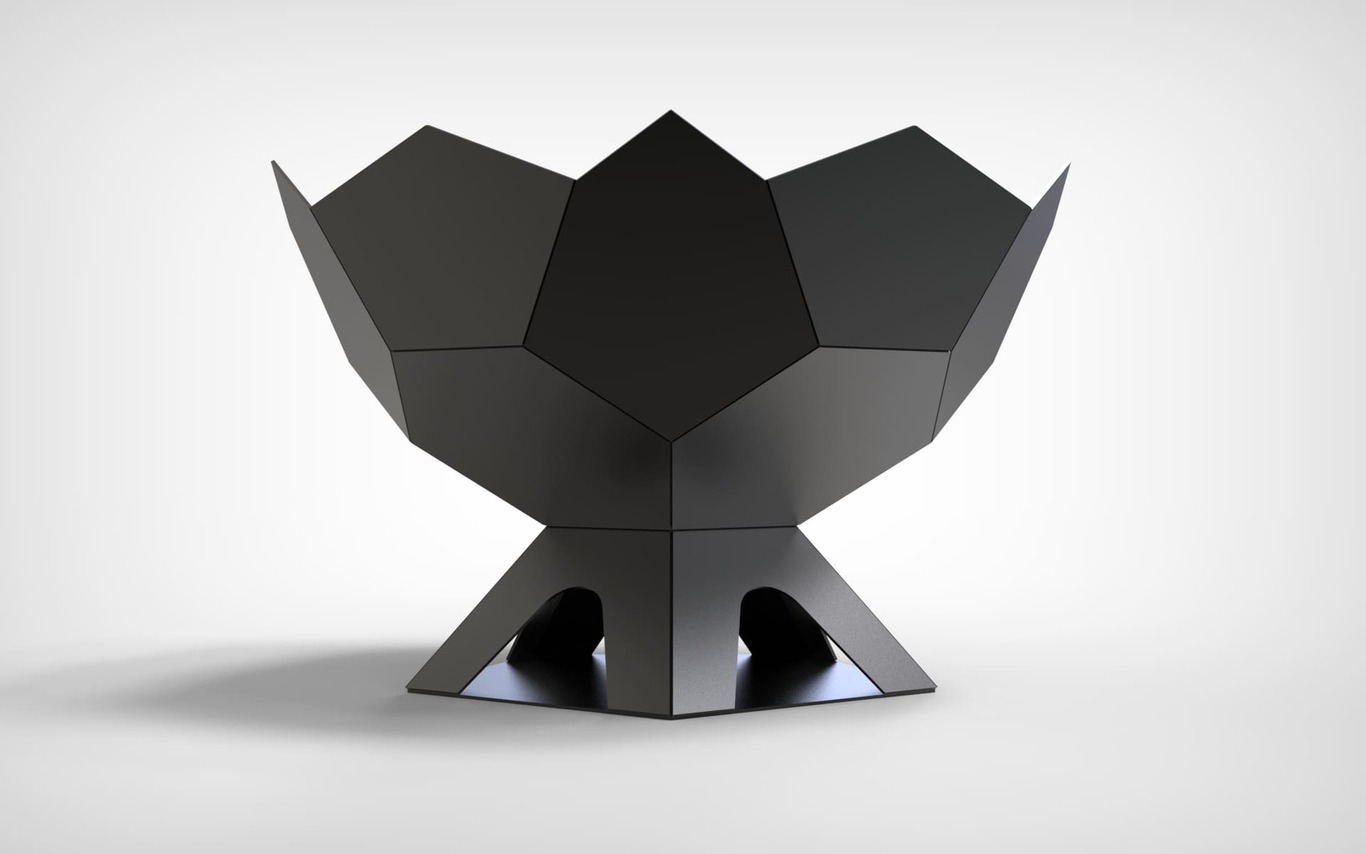 Fire Bowl V2. DXF files for laser, plasma cutting. Фото 8