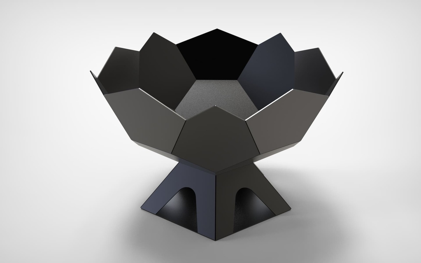 Fire Bowl V2. DXF files for laser, plasma cutting. Фото 10