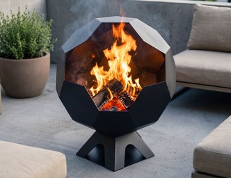 Ball Fire Pit V1. DXF files for laser, plasma cutting