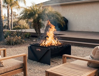Rectangular Fire Pit V2. DXF files for laser, plasma cutting