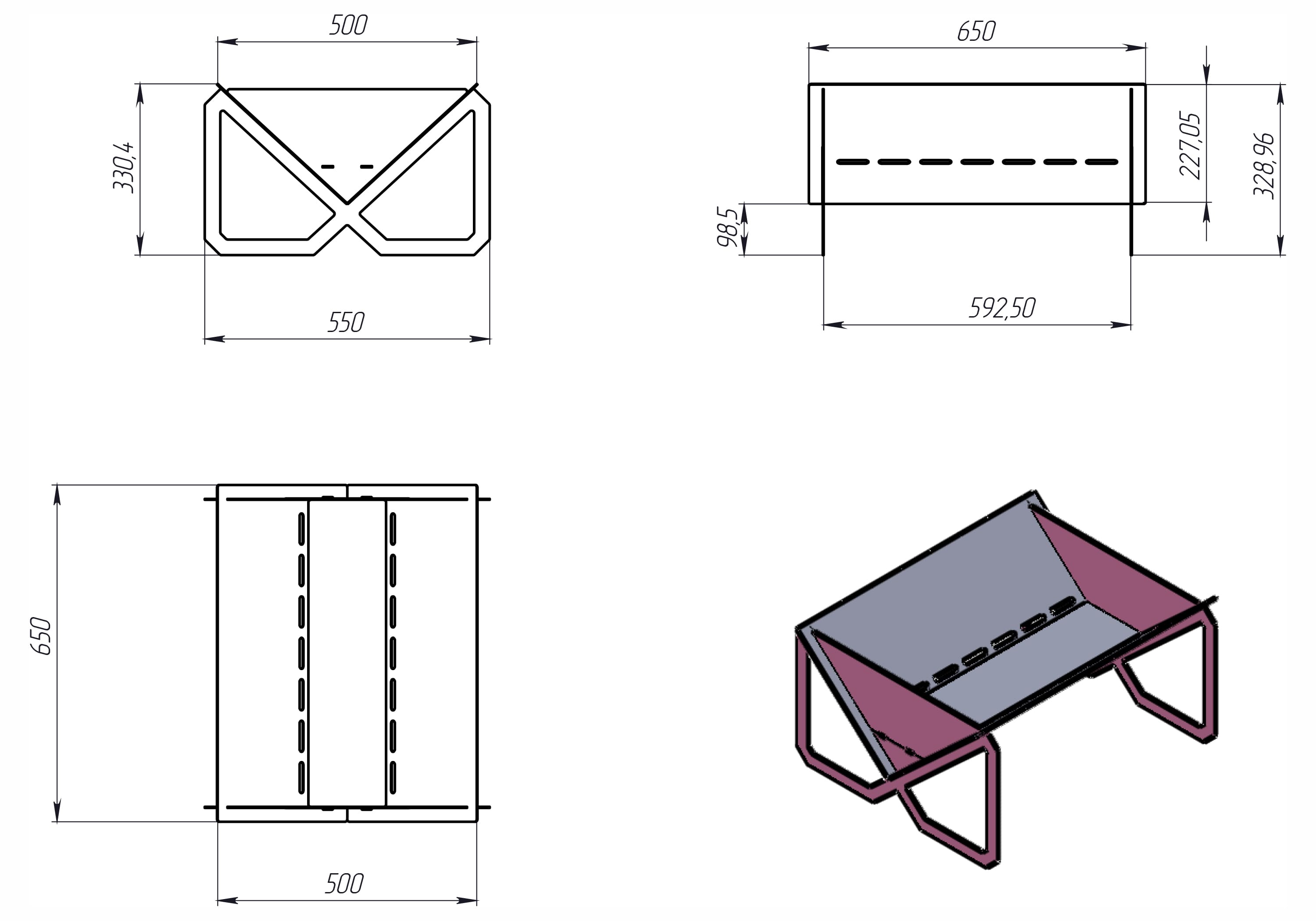 Dxf Shape Rectangular Light Rectangular Fire Pit V1 DXF and SVG Art and Design Files for CNC ...