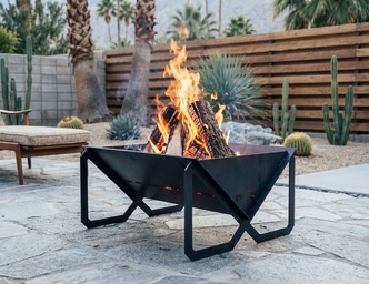 Light Rectangular Fire Pit V1. DXF files for laser, plasma cutting