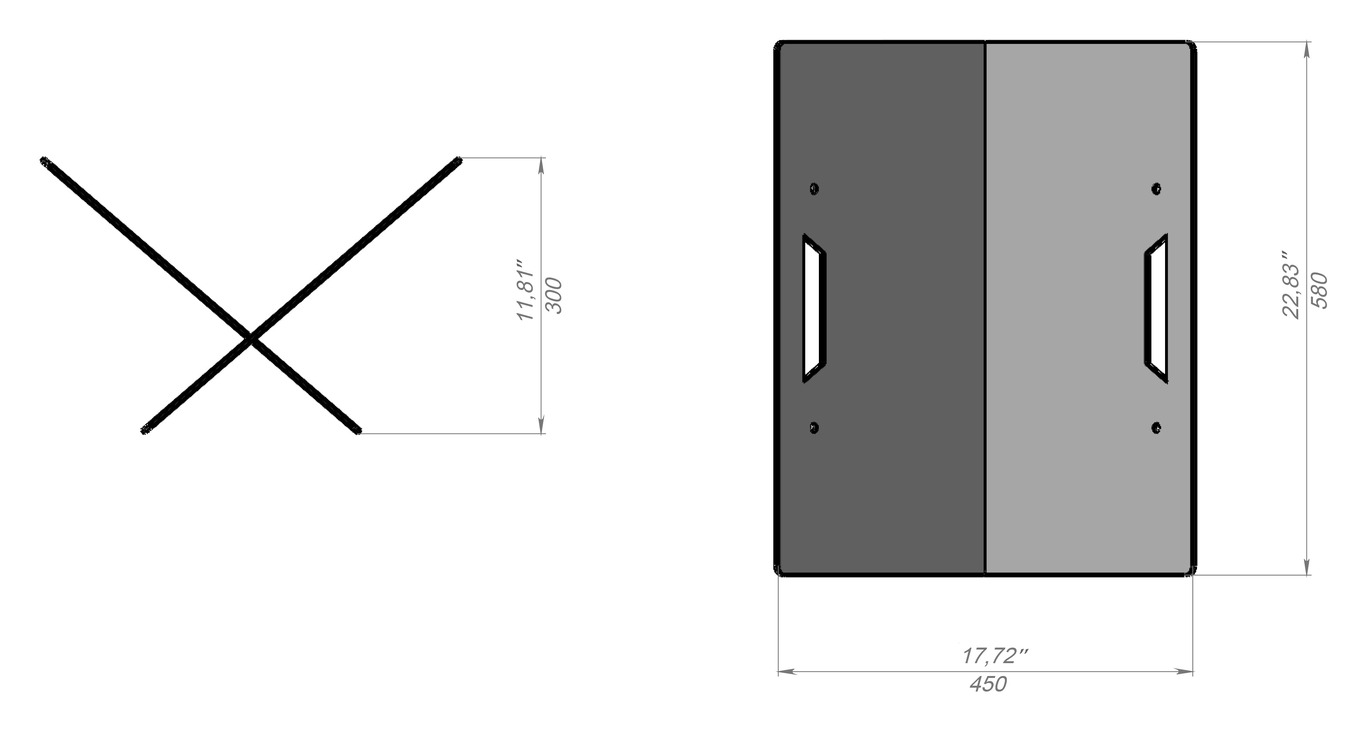 Slider Rectangular Fire Pit. DXF files for laser, plasma cutting. Фото 8