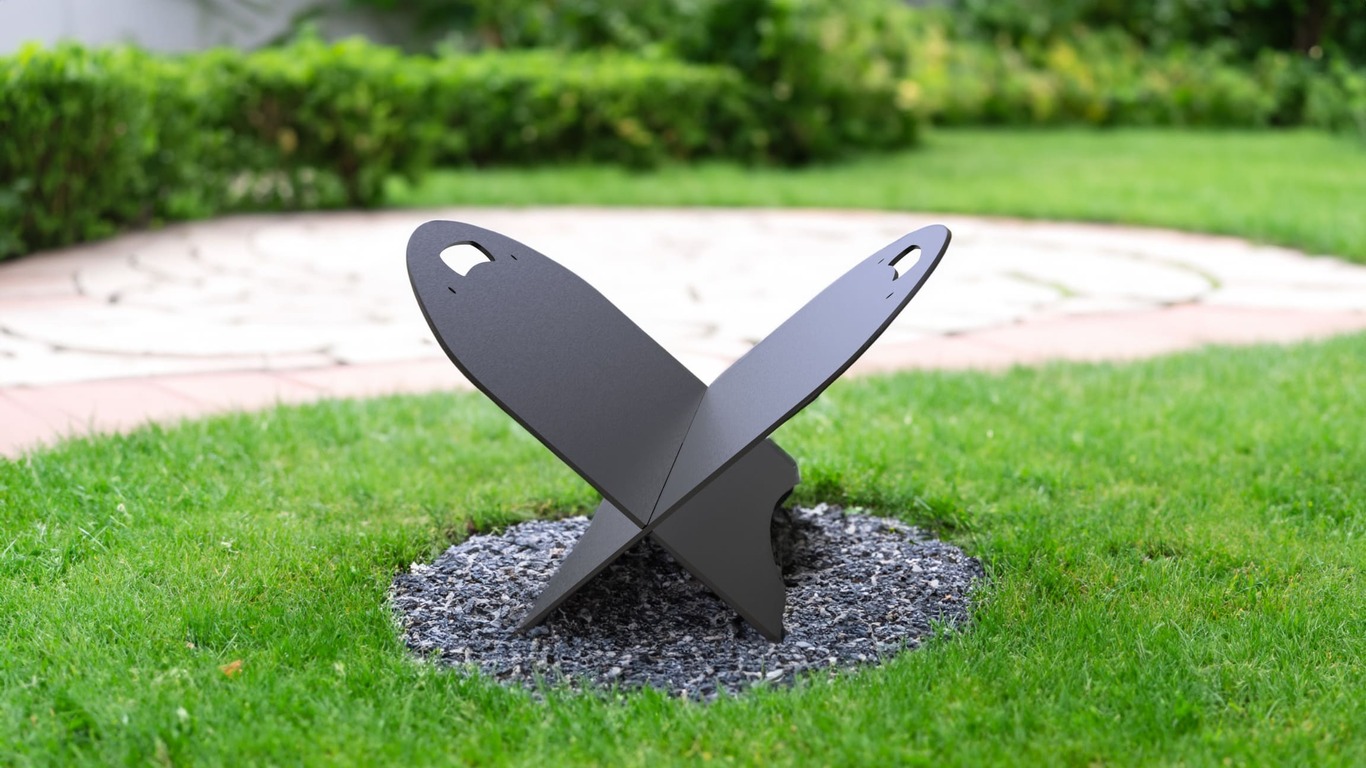 Slider Rounded Fire Pit. DXF files for laser, plasma cutting. Фото 2