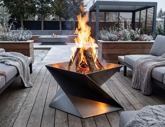 19-Inch Twist Fire Pit V1. DXF files for laser, plasma cutting