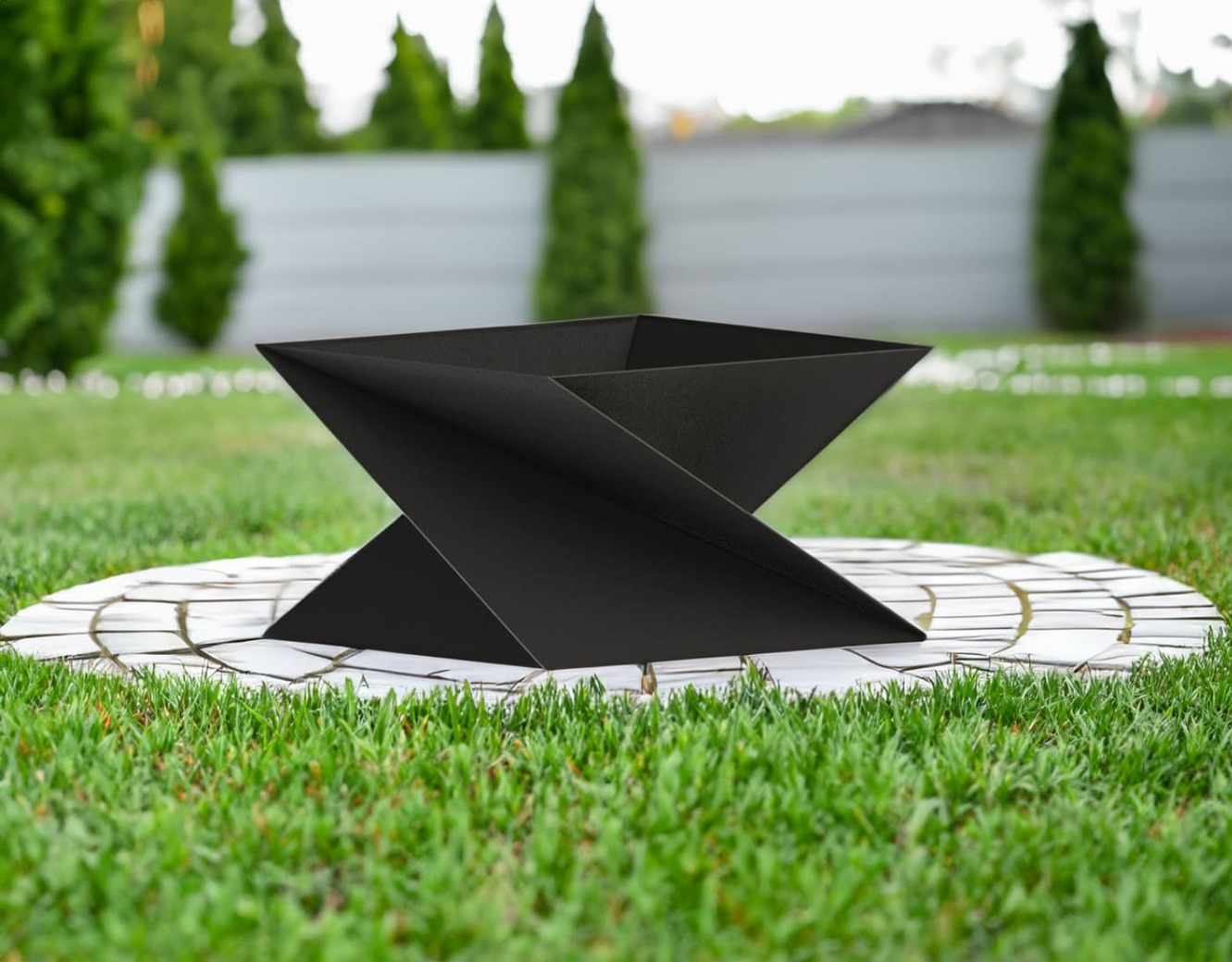 27-Inch Twist Fire Pit V1. DXF files for laser, plasma cutting. Фото 3