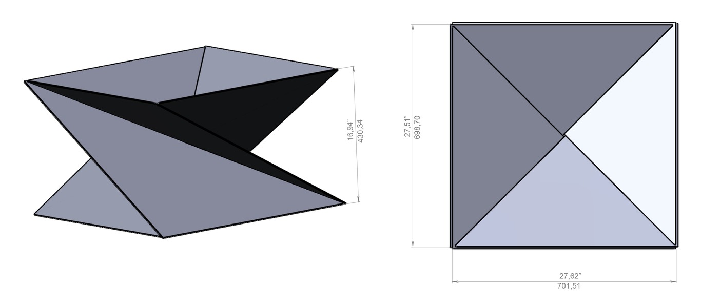 27-Inch Twist Fire Pit V1. DXF files for laser, plasma cutting. Фото 10