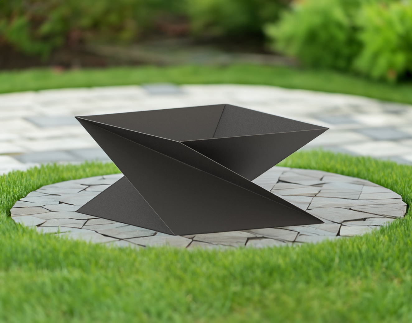 35-Inch Twist Fire Pit V1. DXF files for laser, plasma cutting. Фото 3