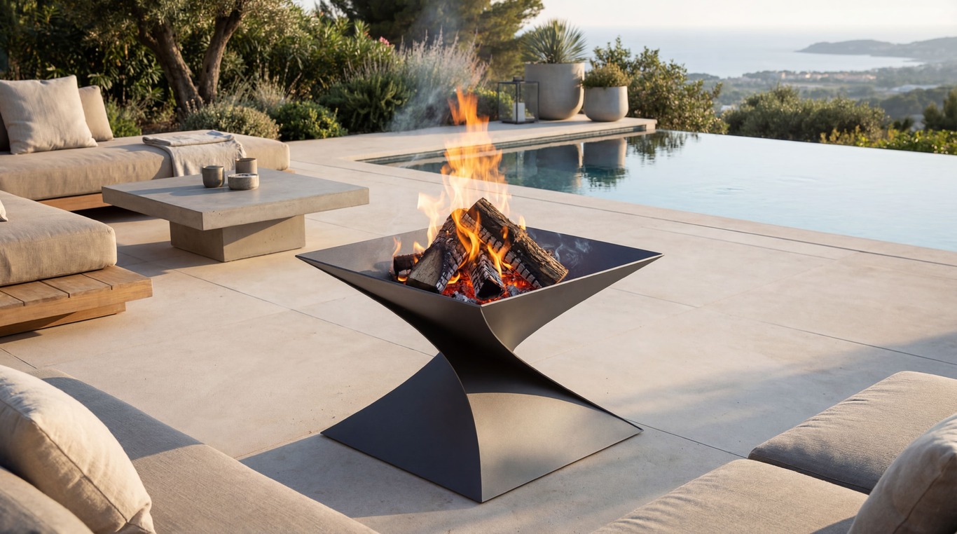19-Inch Twist Fire Pit V2. DXF files for laser, plasma cutting
