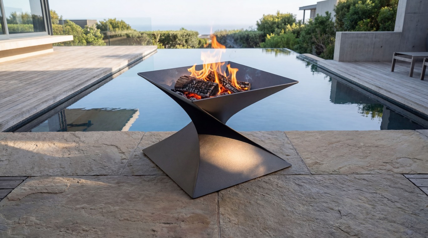 19-Inch Twist Fire Pit V2. DXF files for laser, plasma cutting. Фото 2