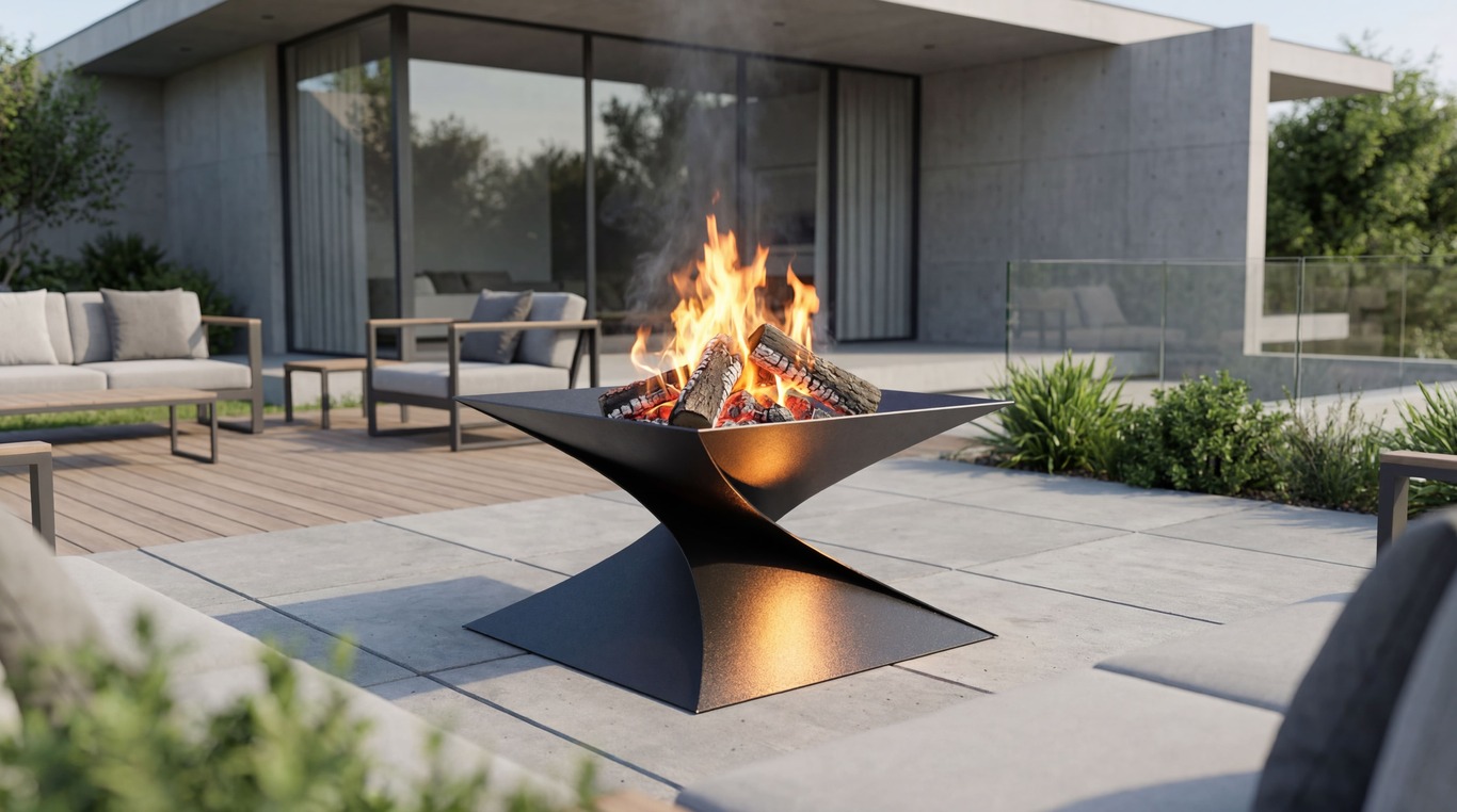 27-Inch Twist Fire Pit V2. DXF files for laser, plasma cutting