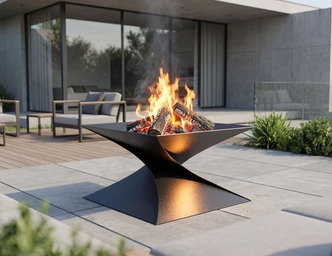 27-Inch Twist Fire Pit V2. DXF files for laser, plasma cutting