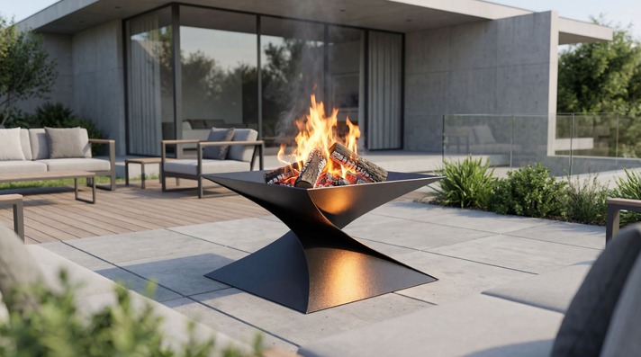 27-Inch Twist Fire Pit V2. DXF files for laser, plasma cutting