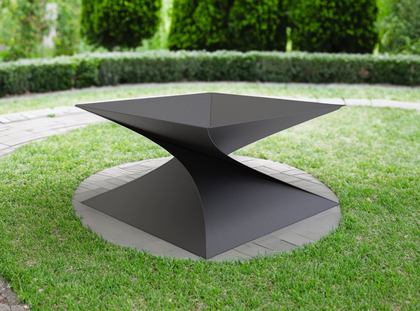35-Inch Twist Fire Pit V2. DXF files for laser, plasma cutting. Фото 3