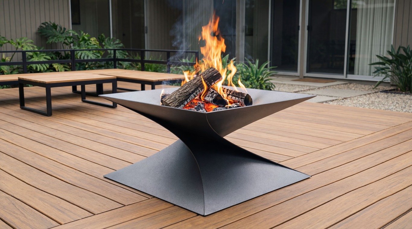 35-Inch Twist Fire Pit V2. DXF files for laser, plasma cutting. Фото 2