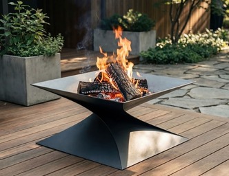 35-Inch Twist Fire Pit V2. DXF files for laser, plasma cutting