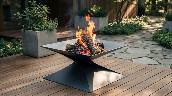 35-Inch Twist Fire Pit V2. DXF files for laser, plasma cutting