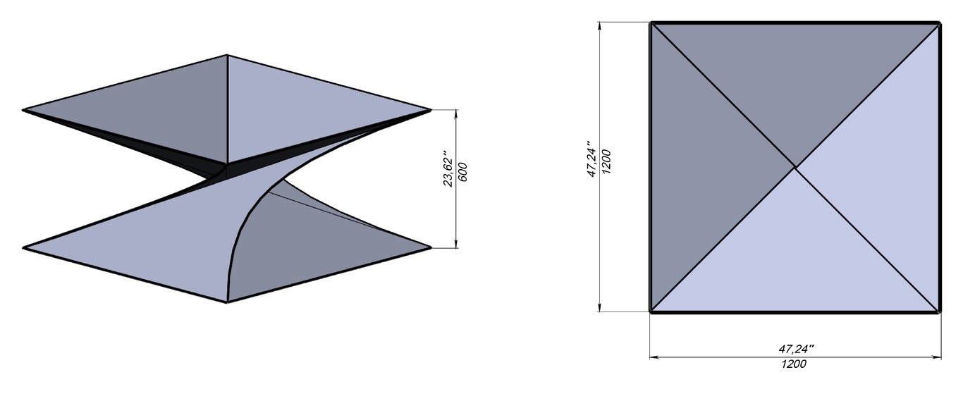 47-Inch Twist Fire Pit V2. DXF files for laser, plasma cutting. Фото 13