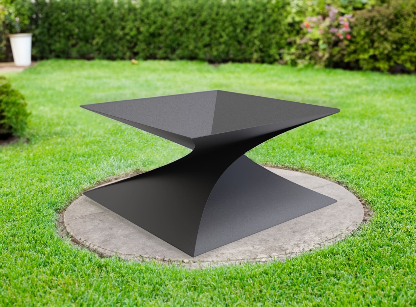 47-Inch Twist Fire Pit V2. DXF files for laser, plasma cutting. Фото 2